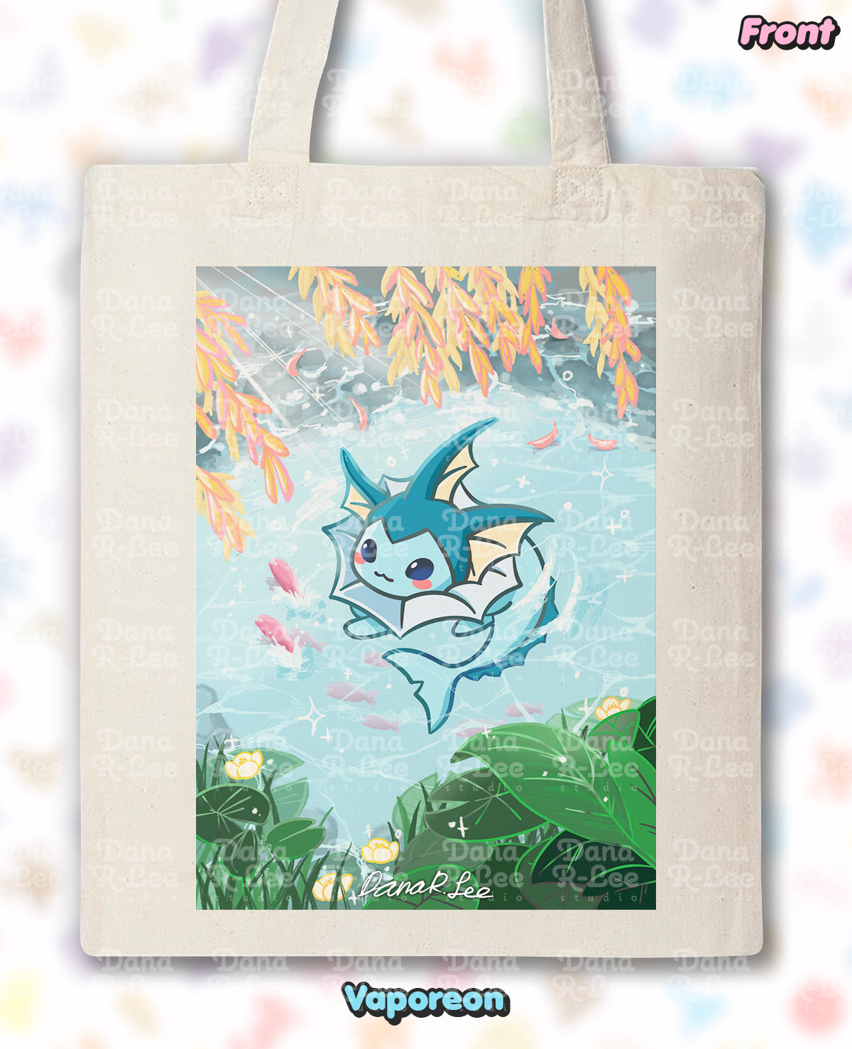 Pokimon Eevee Evolutions Tote Bag
