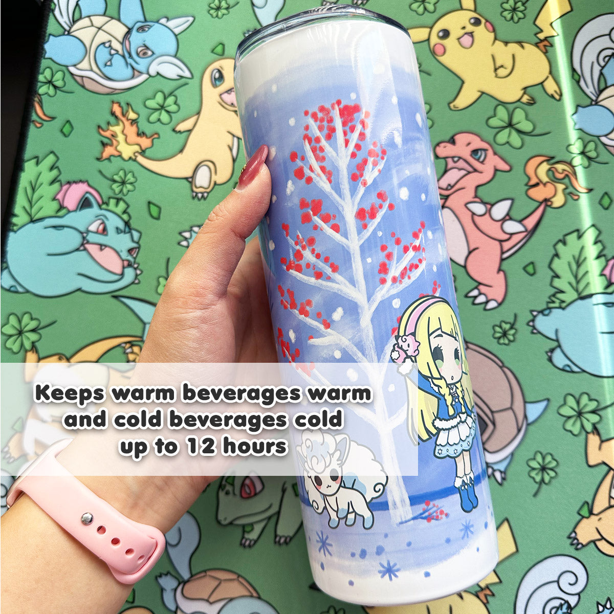 Pokimon Winter Trainer Tumbler