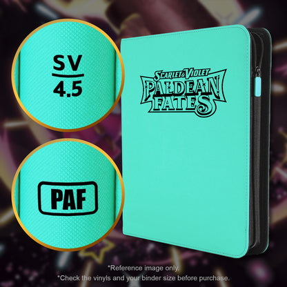 Pokimon Iron-On Binder Vinyls for Paldean Fates