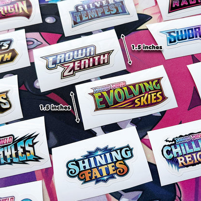 Pokimon Binder Stickers Sword & Shield
