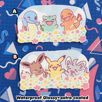 Pokimon Flower Garden Sticker