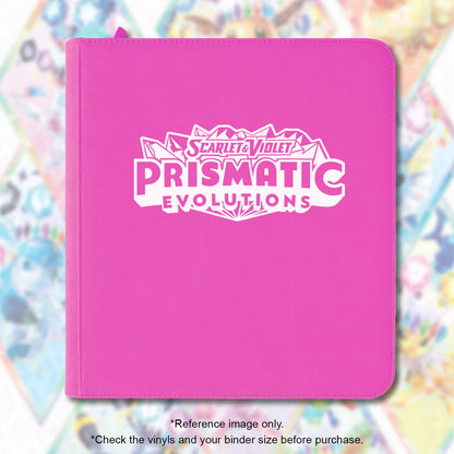 Pokimon Iron-On Binder Vinyls for Prismatic Evolutions