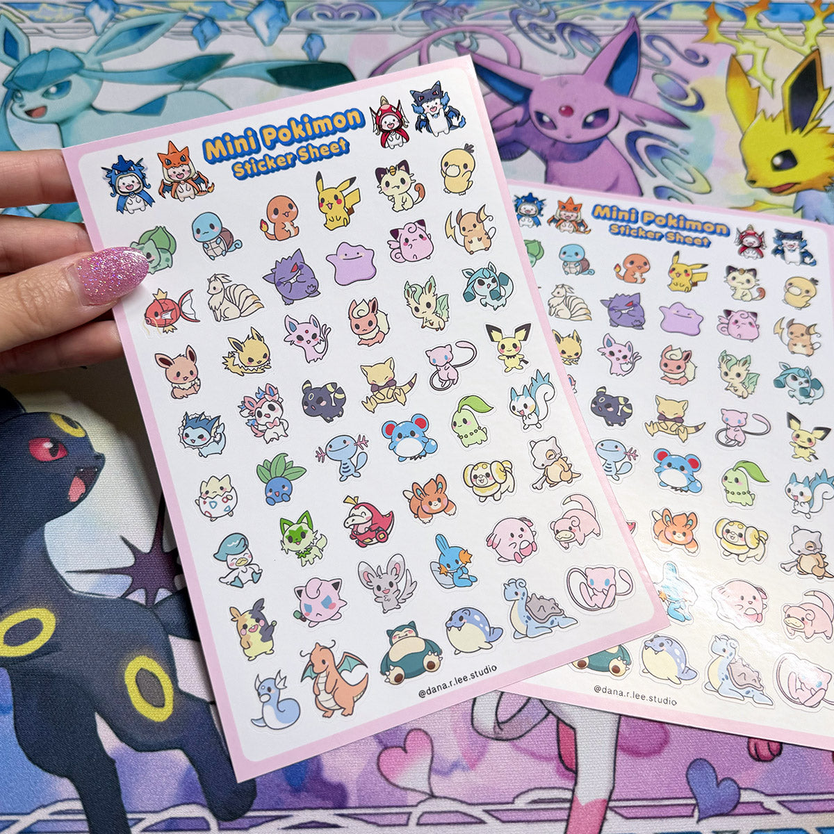 Mini Pokimon Sticker Sheet