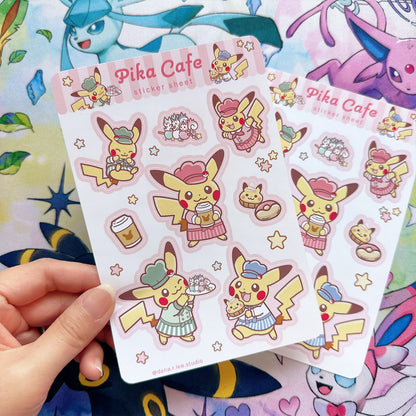 Pika Cafe Sticker Sheet