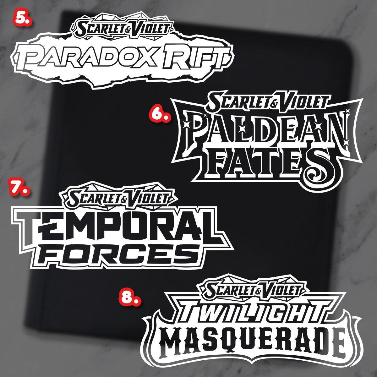 16 Full Set Pokimon Iron-On Binder Vinyl