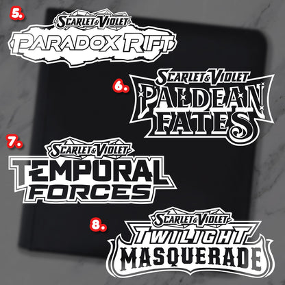 16 Full Set Pokimon Iron-On Binder Vinyl