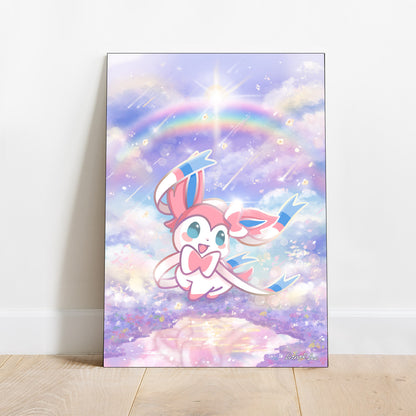 Pokimon Eevee Evolutions Poster with Foam Board