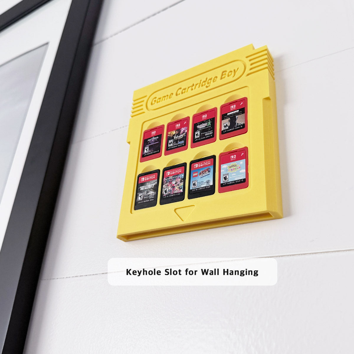 Nintendo Switch Game Holder with Keyhole Slot