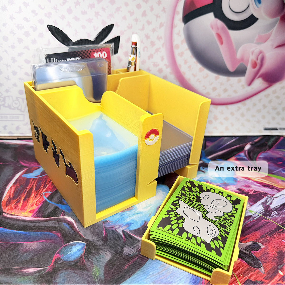 Top Loader and Penny Sleeve Dispenser-Pikachu