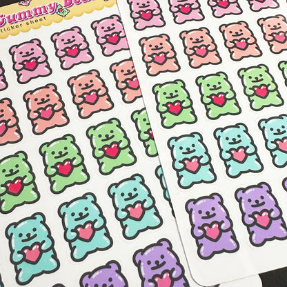 Gummy Bear Sticker Sheet