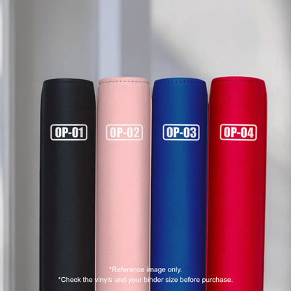 One Piece Iron-On Binder Vinyls