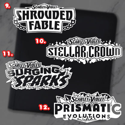 16 Full Set Pokimon Iron-On Binder Vinyl