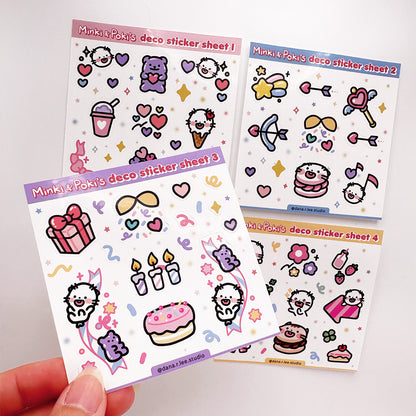 Minki & Poki Mini Sticker Sheet