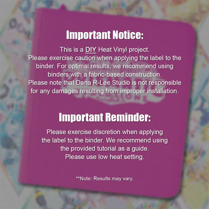 Pokimon Iron-On Binder Vinyls for Prismatic Evolutions