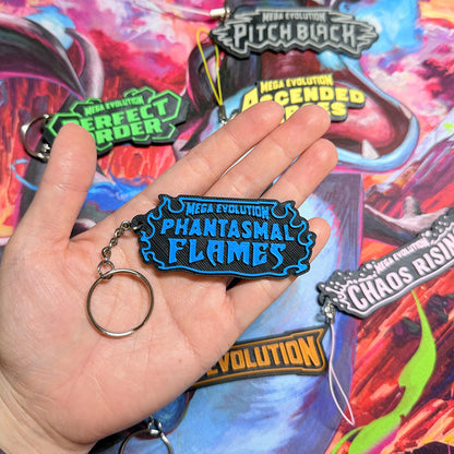 Pokimon Mega Evolution Binder Tag Keychain