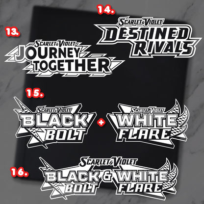 16 Full Set Pokimon Iron-On Binder Vinyl