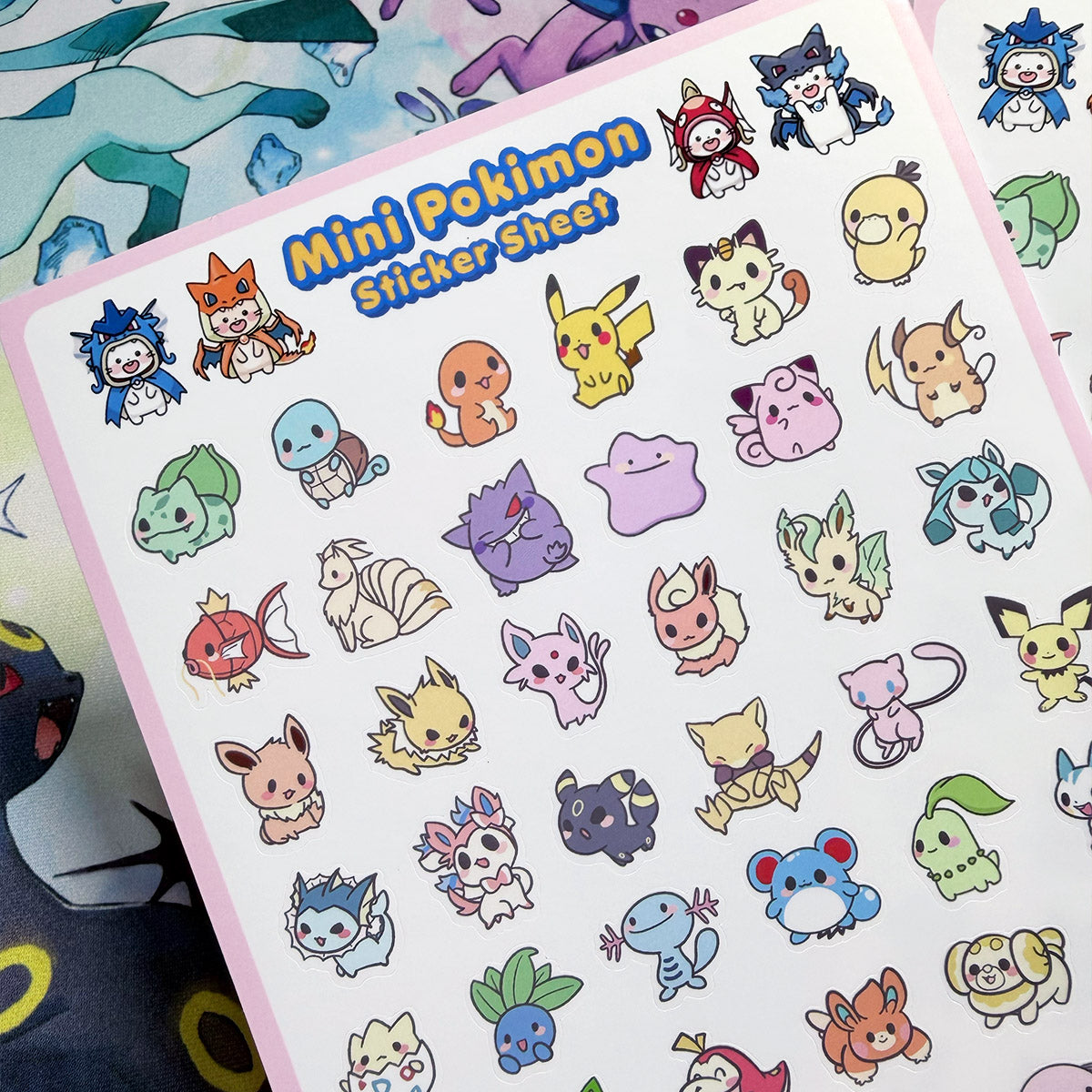 Mini Pokimon Sticker Sheet