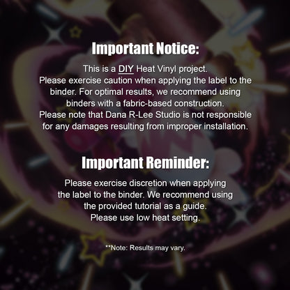 Pokimon Iron-On Binder Vinyls for Paldean Fates