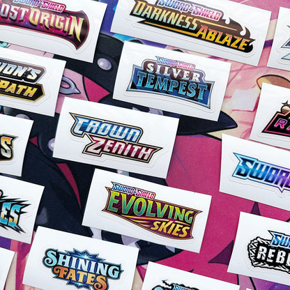 Pokimon Binder Stickers Sword & Shield
