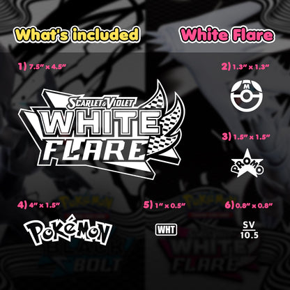 Pokimon Iron-On Binder Vinyls for Black and White