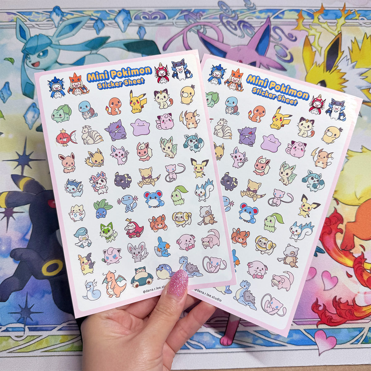 Mini Pokimon Sticker Sheet