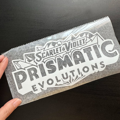 Pokimon Iron-On Binder Vinyls for Prismatic Evolutions