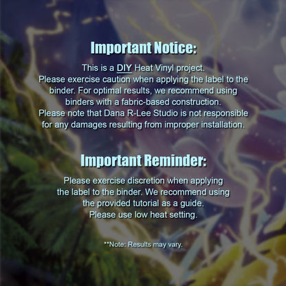 Pokimon Iron-On Binder Vinyls for Temporal Forces