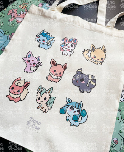 Pokimon Eevee Evolutions Tote Bag