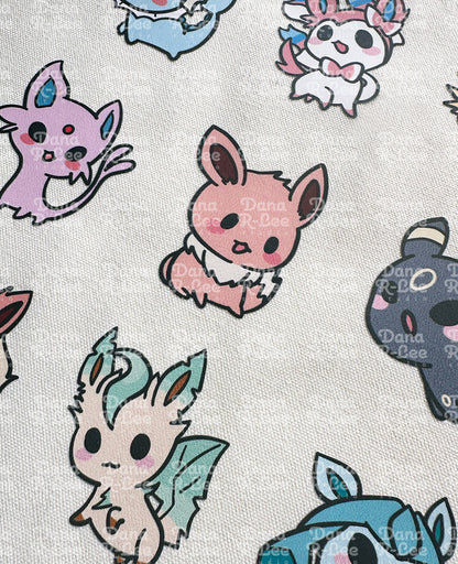 Pokimon Eevee Evolutions Tote Bag