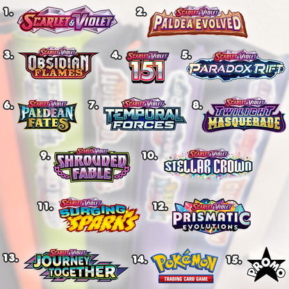 Pokimon Binder Stickers Scarlet & Violet