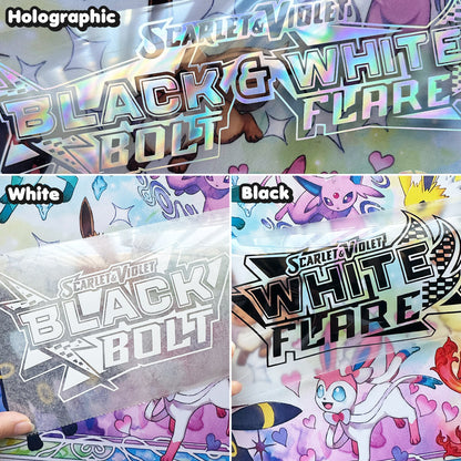 Pokimon Iron-On Binder Vinyls for Black and White