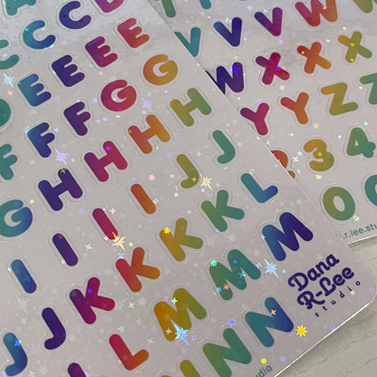 Alphabet Sticker Sheets