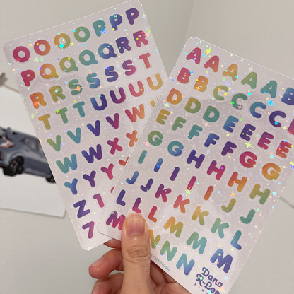 Alphabet Sticker Sheets