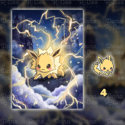 Pokimon Eevee Relaxed Fit T-Shirt