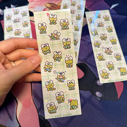 Small Cute Frog Sticker Sheet