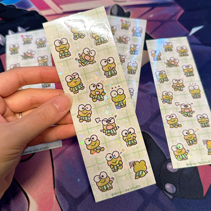 Small Cute Frog Sticker Sheet