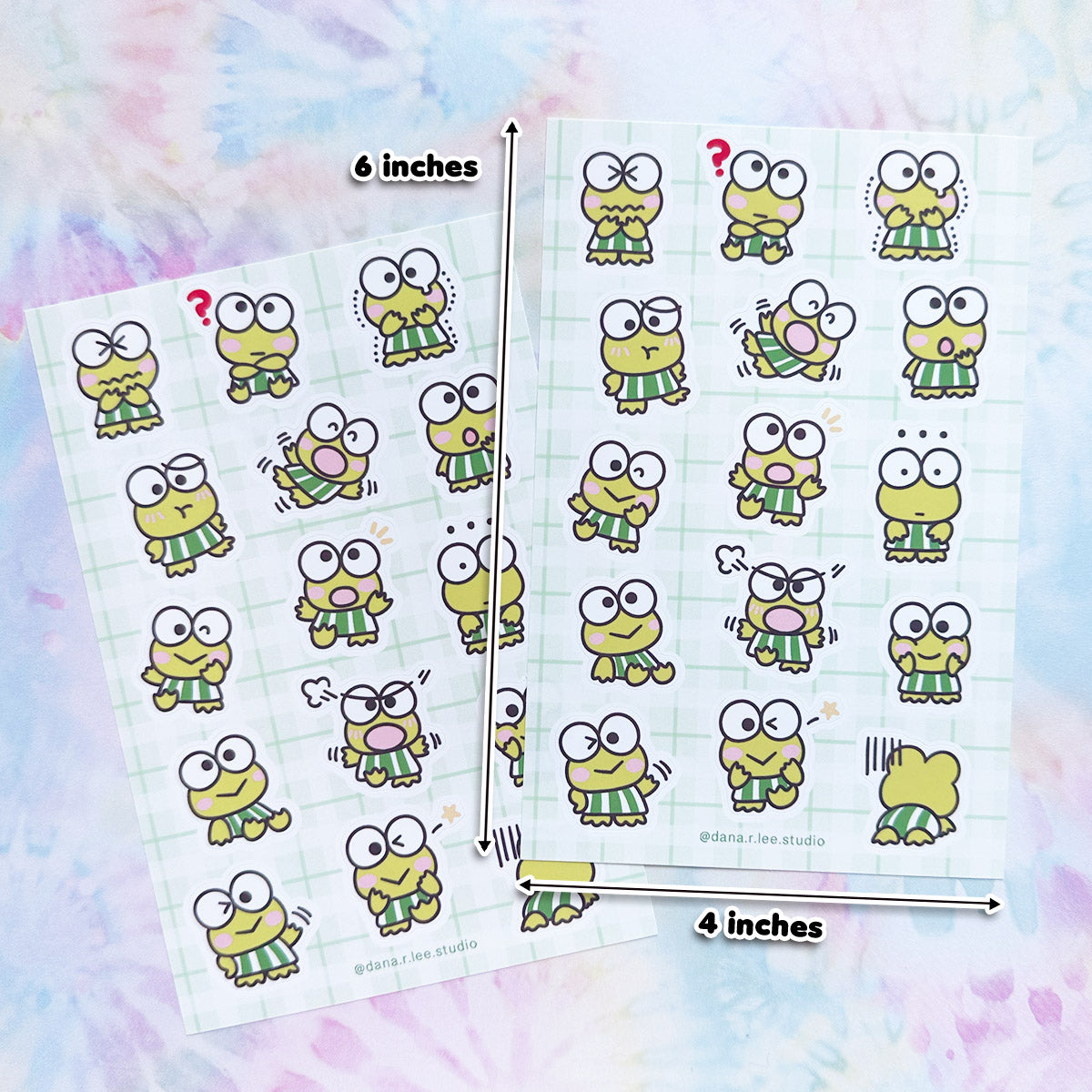 Cute Frog Sticker Sheet