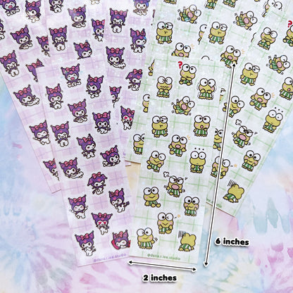 Small Purple Kitty Sticker Sheet