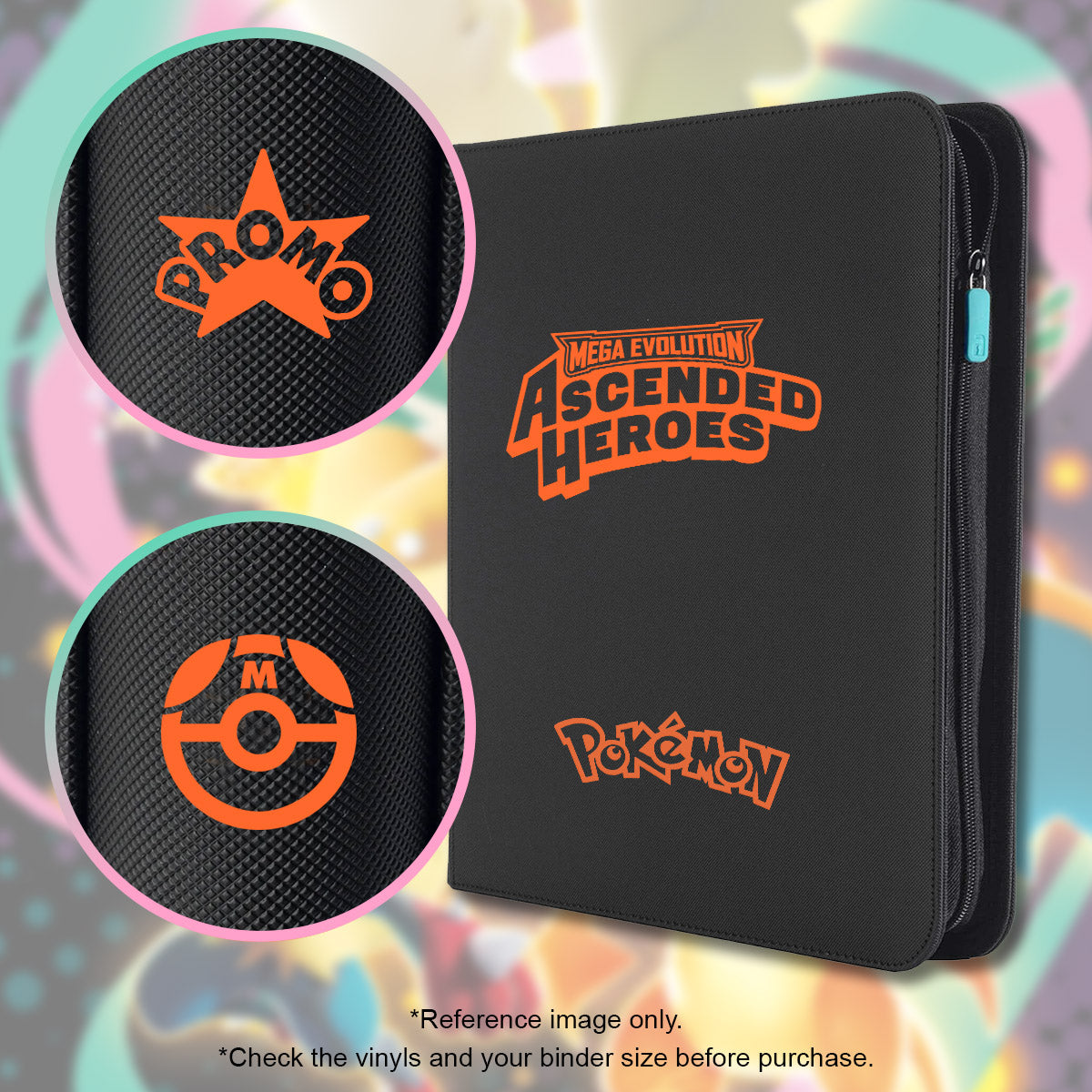Pokimon Iron-On Binder Vinyls for Ascended Heroes