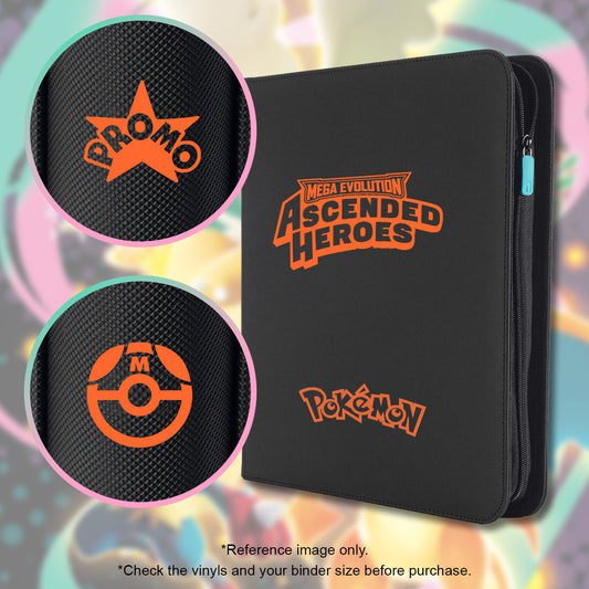 Pokimon Iron-On Binder Vinyls for Ascended Heroes