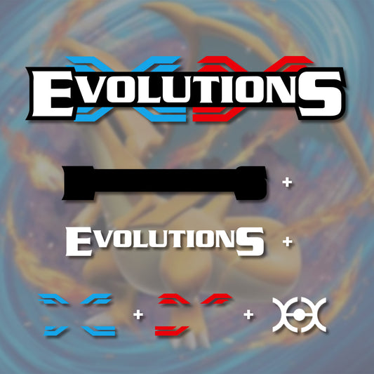 Pokimon Iron-On Binder Vinyls for X & Y Evolutions