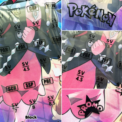 Pokimon Iron-On Binder Vinyls Scarlet & Violet