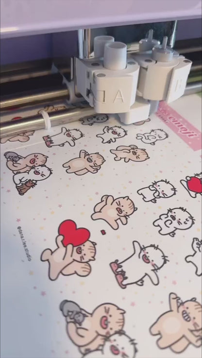 Minki & Poki Emoji Sticker Sheet