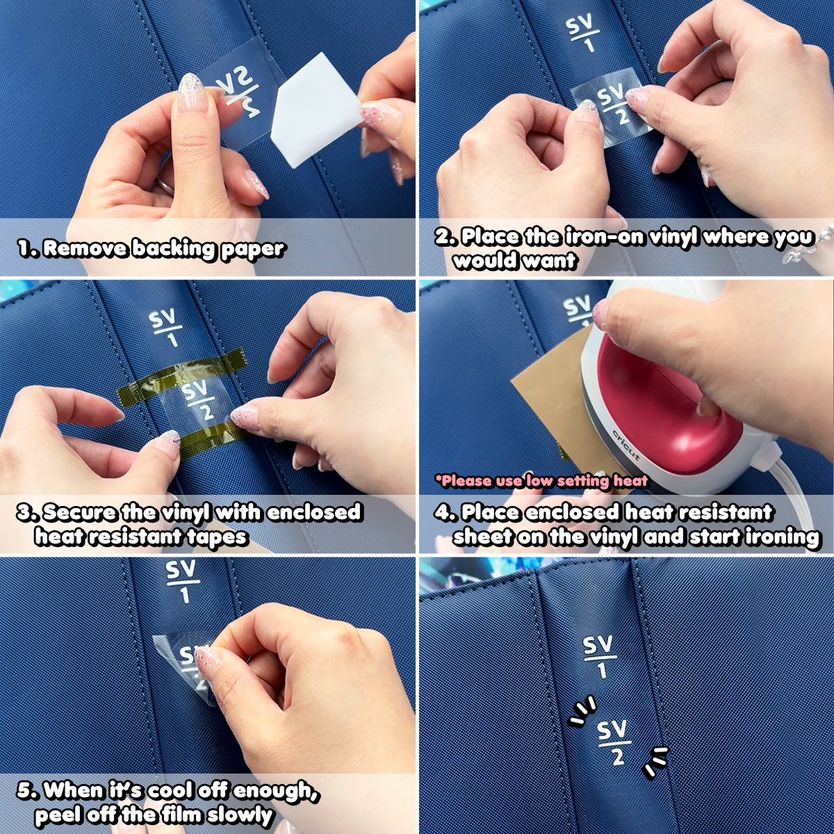 Pokimon Iron-On Binder Vinyls for Mega Evolution